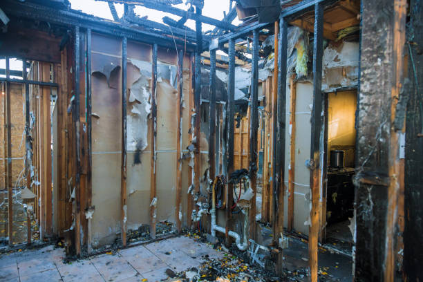 Professional Fire Damage Repair technician working in East Dundee, IL
